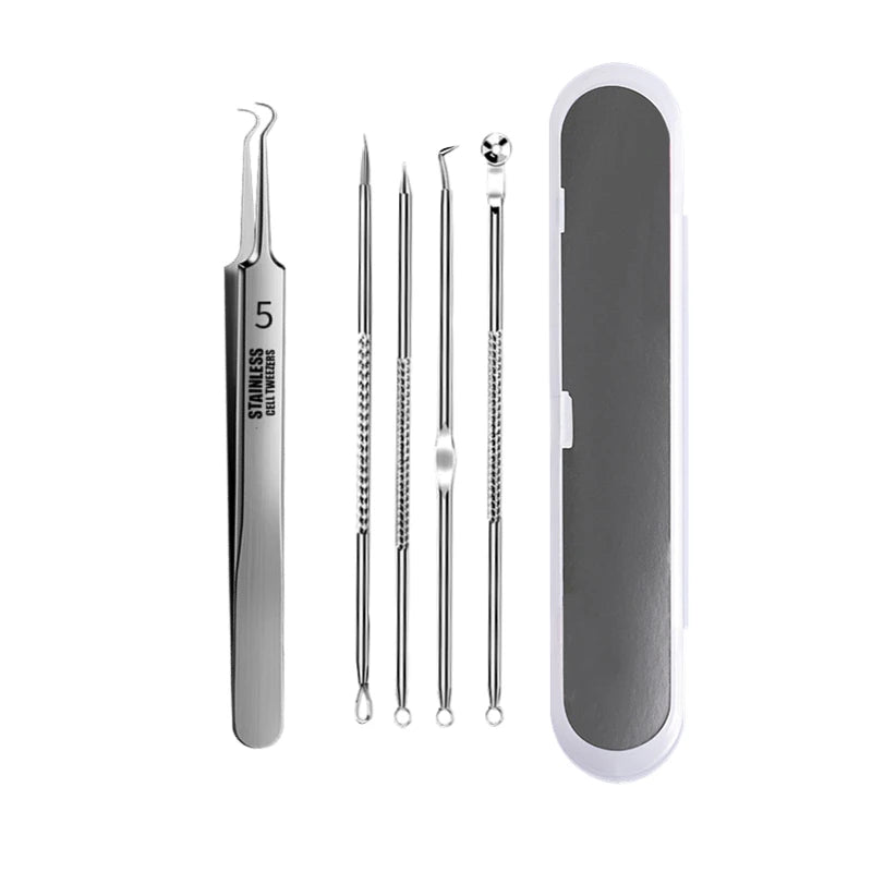 Acne Blackhead Removal Needles Stainless Steel Black Spot Blemish Pimple Removal Needle Deep Cleansing Tool Face Skin Care Kit Quick Pick Grocers